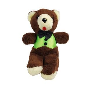 Vintage Teddy Bear Bow Tie Korea Red Tongue Brown Stuffed Animal America Wego